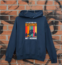 Load image into Gallery viewer, Horse Riding Unisex Hoodie for Men/Women-Navy Blue-Ektarfa.online
