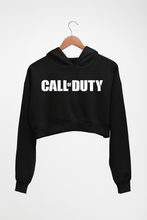 Load image into Gallery viewer, Call of Duty Crop HOODIE FOR WOMEN-Black-Ektarfa.online
