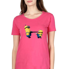 Load image into Gallery viewer, Minion T-Shirt for Women-Pink-Ektarfa.online
