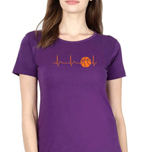 Load image into Gallery viewer, NBA Basketball T-Shirt for Women-Purple-Ektarfa.online

