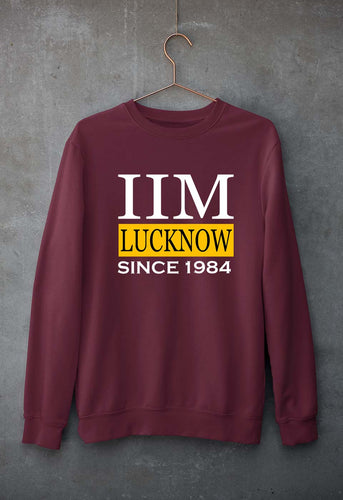 IIM Lucknow Unisex Sweatshirt for Men/Women-Maroon-Ektarfa.online