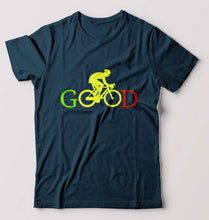 Load image into Gallery viewer, Cycling Good T-Shirt for Men-Petrol Blue-Ektarfa.online
