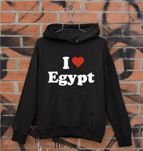 Load image into Gallery viewer, I Love Egypt Unisex Hoodie for Men/Women-Black-Ektarfa.online
