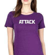 Load image into Gallery viewer, Attack T-Shirt for Women-Purple-Ektarfa.online
