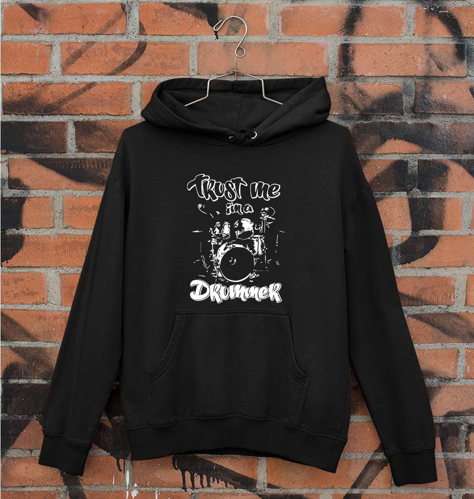 Drummer Unisex Hoodie for Men/Women-Black-Ektarfa.online