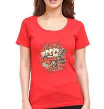 Load image into Gallery viewer, Poker T-Shirt for Women-Red-Ektarfa.online
