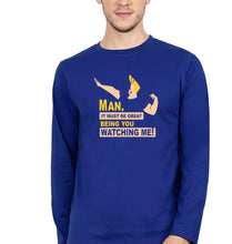 Load image into Gallery viewer, Johnny Bravo Full Sleeves T-Shirt for Men-Royal Blue-Ektarfa.online
