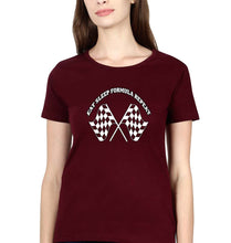 Load image into Gallery viewer, Formula 1(F1) T-Shirt for Women-XS(32 Inches)-Maroon-Ektarfa.online
