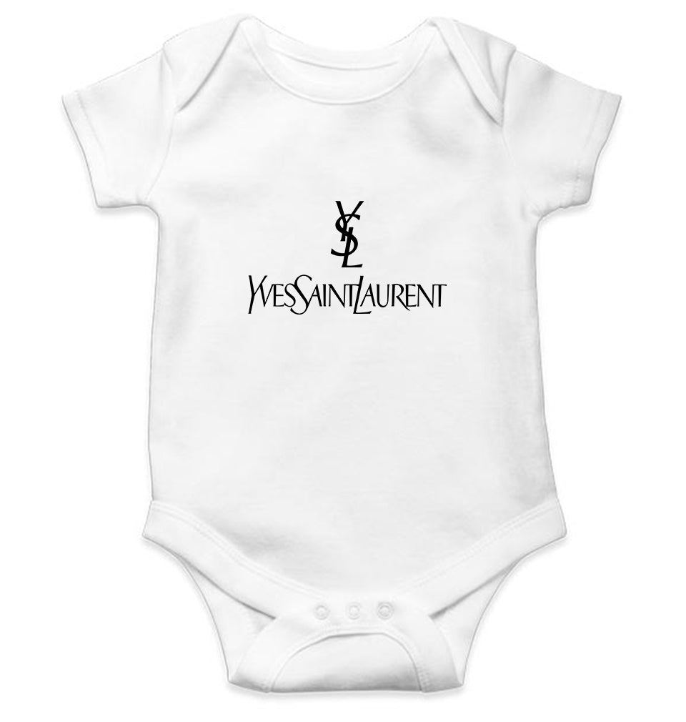 YSL Kids Romper For Baby Boy/Girl-0-5 Months(18 Inches)-White-Ektarfa.online