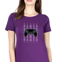 Load image into Gallery viewer, Geek Gamer T-Shirt for Women-Purple-Ektarfa.online
