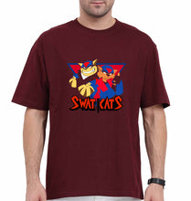 Load image into Gallery viewer, Swat Kats Oversized T-Shirt for Men-Maroon-Ektarfa.online
