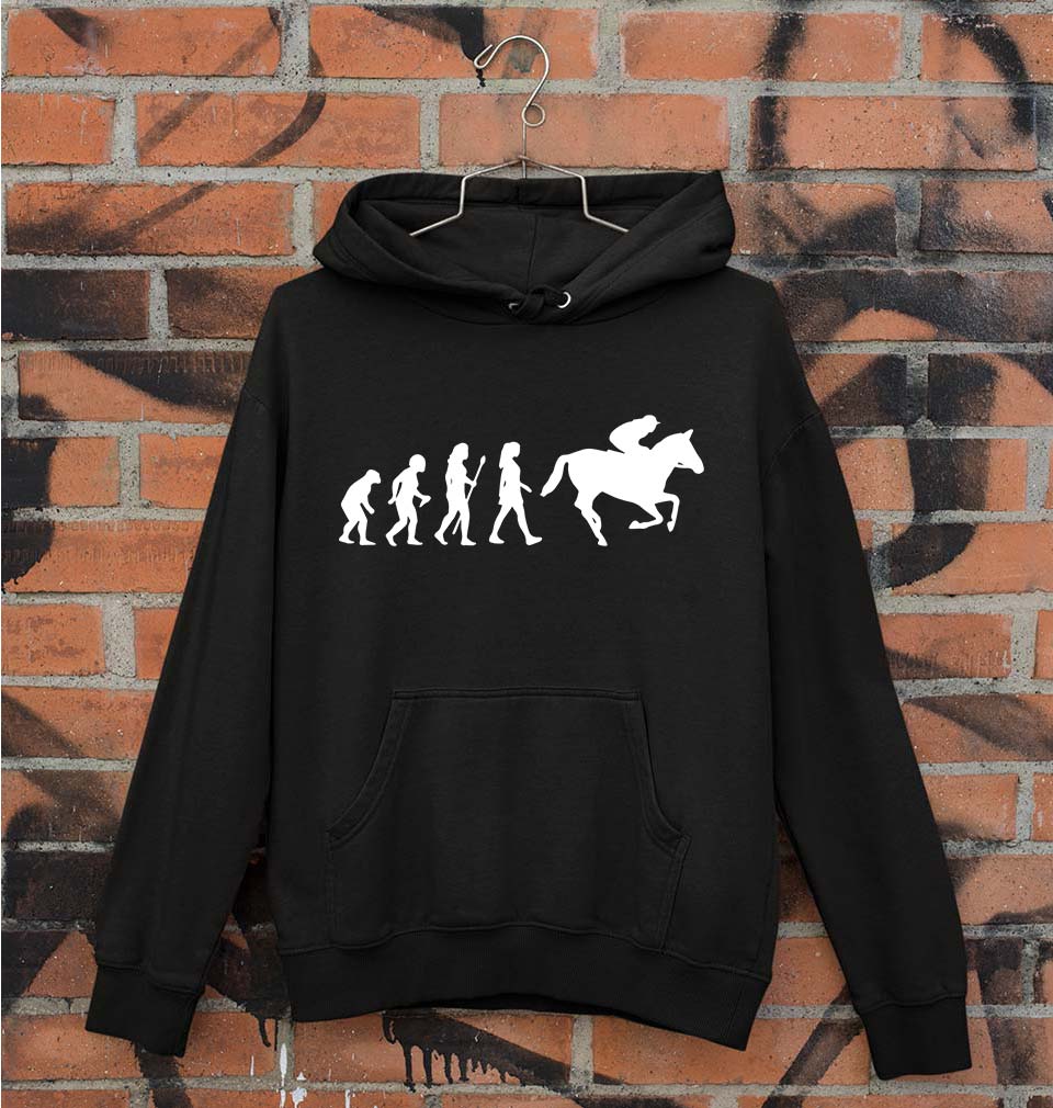 Horse Riding Unisex Hoodie for Men/Women-Black-Ektarfa.online