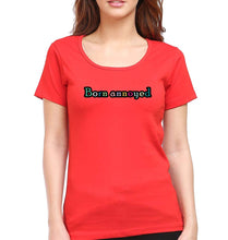 Load image into Gallery viewer, Born Annoyed T-Shirt for Women-Red-Ektarfa.online
