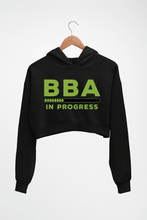 Load image into Gallery viewer, BBA Crop HOODIE FOR WOMEN-Black-Ektarfa.online
