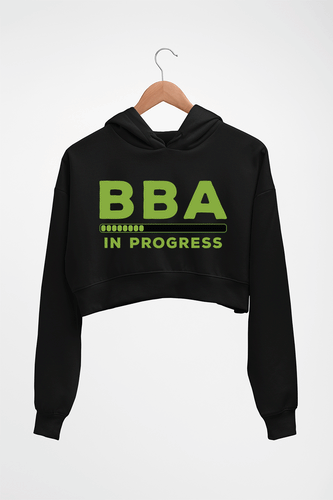 BBA Crop HOODIE FOR WOMEN-Black-Ektarfa.online