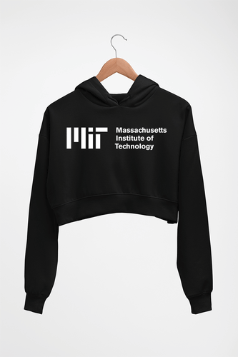 MIT Crop HOODIE FOR WOMEN-Black-Ektarfa.online