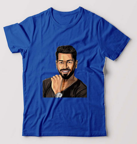 Hardik Pandya T-Shirt for Men-Royal Blue-Ektarfa.online