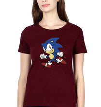 Load image into Gallery viewer, Sonic T-Shirt for Women-Maroon-Ektarfa.online
