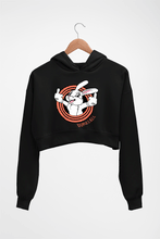 Load image into Gallery viewer, Domrebel Bunny Crop HOODIE FOR WOMEN-Black-Ektarfa.online
