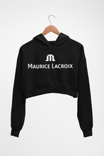 Load image into Gallery viewer, Maurice Lacroix Crop HOODIE FOR WOMEN-Black-Ektarfa.online
