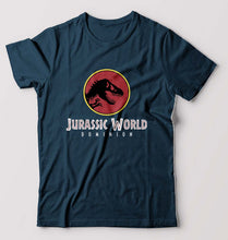 Load image into Gallery viewer, Jurassic World T-Shirt for Men-S(38 Inches)-Petrol Blue-Ektarfa.online
