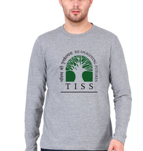 Load image into Gallery viewer, Tata Institute of Social Sciences (TISS) Full Sleeves T-Shirt for Men-Grey Melange-Ektarfa.online
