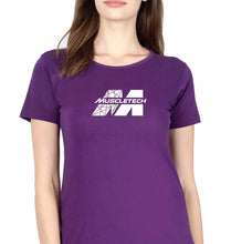 Load image into Gallery viewer, Muscletech T-Shirt for Women-Purple-Ektarfa.online
