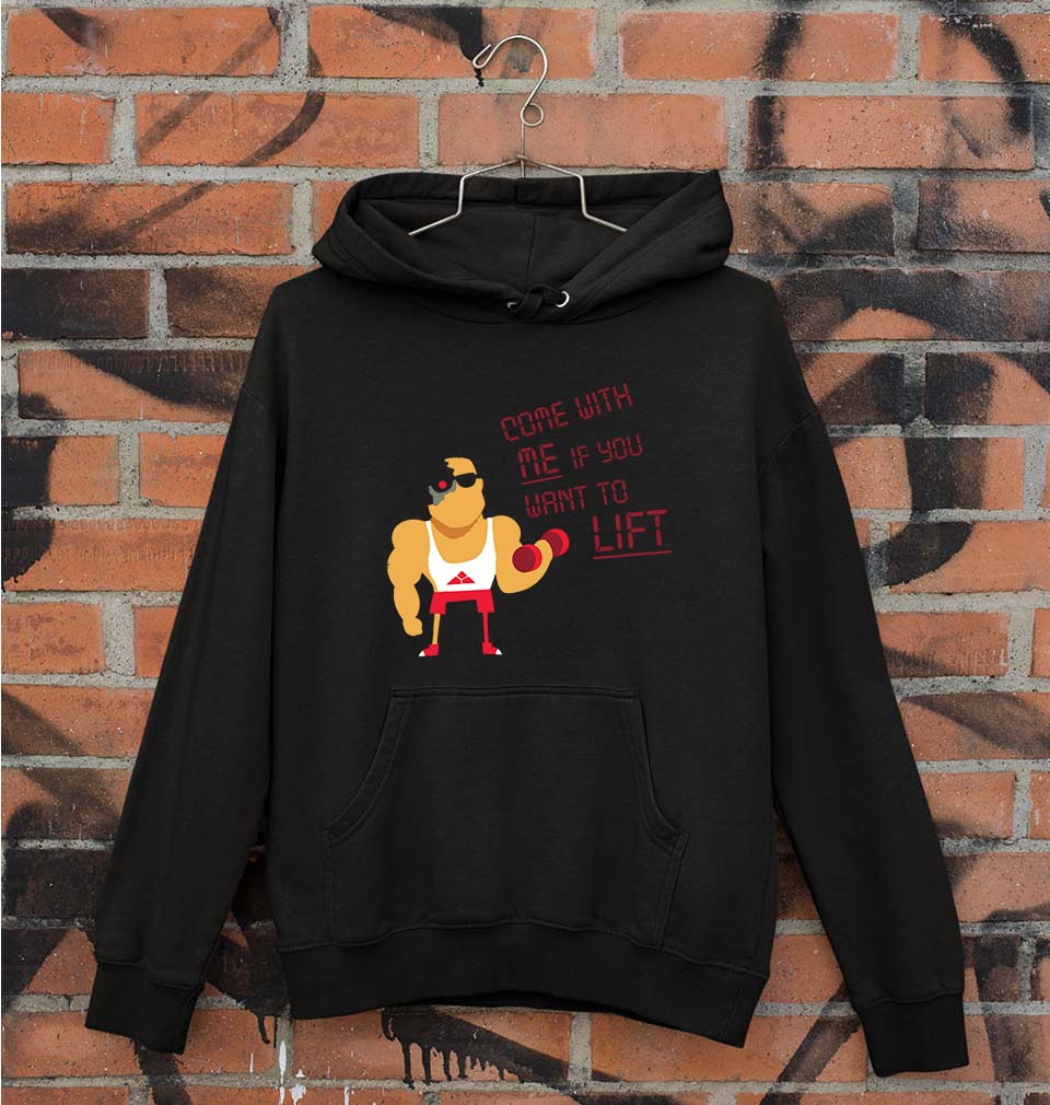 Gym Unisex Hoodie for Men/Women-Black-Ektarfa.online