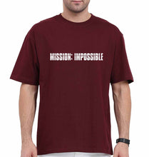 Load image into Gallery viewer, Mission Impossible (MI) Oversized T-Shirt for Men-Maroon-Ektarfa.online
