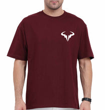 Load image into Gallery viewer, Rafael Nadal (RAFA) Oversized T-Shirt for Men-Maroon-Ektarfa.online
