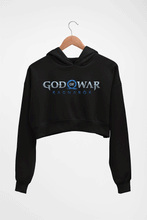 Load image into Gallery viewer, God of War Ragnarok Crop HOODIE FOR WOMEN-Black-Ektarfa.online
