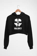 Load image into Gallery viewer, Call of Duty (COD) Crop HOODIE FOR WOMEN-Black-Ektarfa.online
