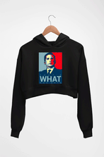 Load image into Gallery viewer, Michael Scott Crop HOODIE FOR WOMEN-Black-Ektarfa.online
