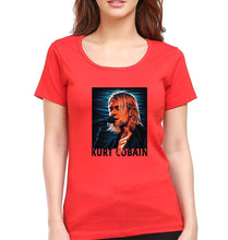 Load image into Gallery viewer, Kurt Cobain T-Shirt for Women-Red-Ektarfa.online
