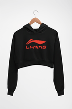 Load image into Gallery viewer, Li-Ning Crop HOODIE FOR WOMEN-Black-Ektarfa.online
