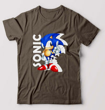 Load image into Gallery viewer, Sonic T-Shirt for Men-Olive Green-Ektarfa.online
