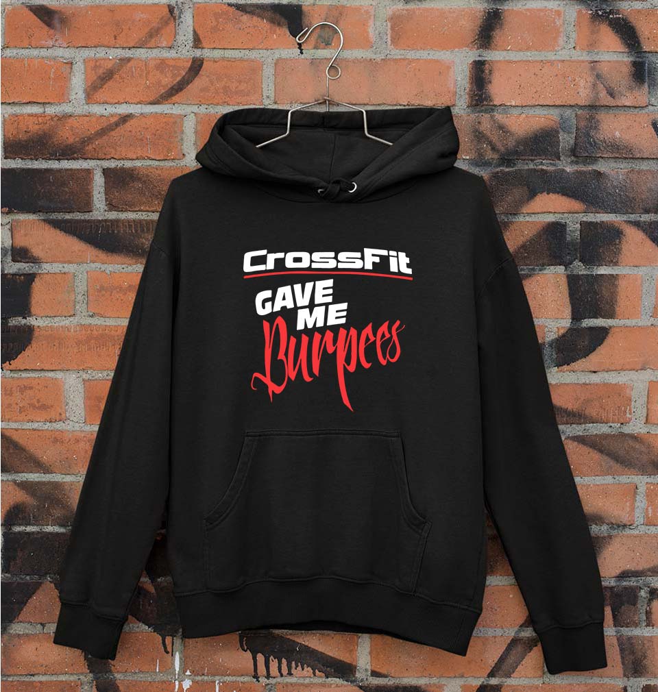CrossFit Gym Burpees Unisex Hoodie for Men/Women-Black-Ektarfa.online
