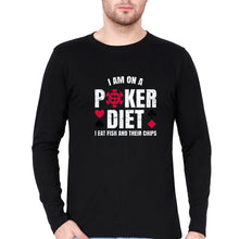 Load image into Gallery viewer, Poker Full Sleeves T-Shirt for Men-Black-Ektarfa.online
