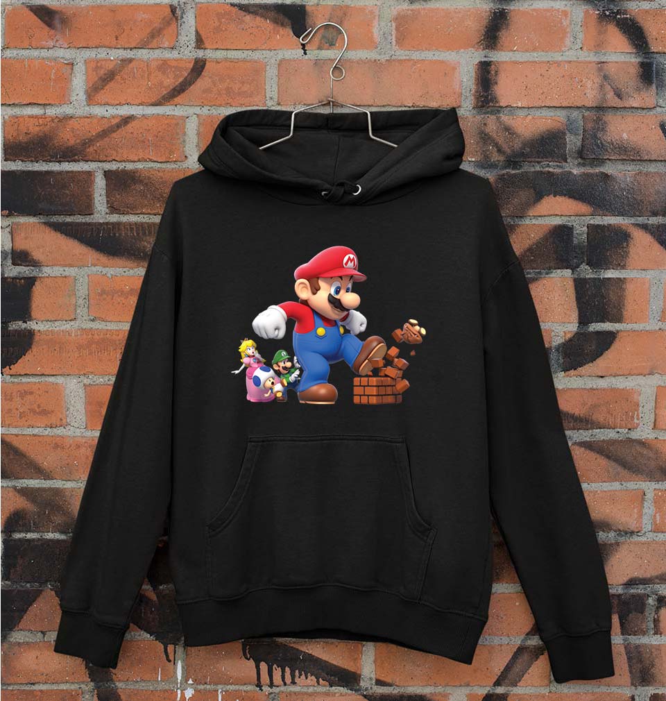 Mario Unisex Hoodie for Men/Women-Black-Ektarfa.online