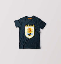Load image into Gallery viewer, Uruguay Football Kids T-Shirt for Boy/Girl-Petrol Blue-Ektarfa.online
