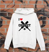 Load image into Gallery viewer, I Love Cricket Unisex Hoodie for Men/Women-White-Ektarfa.online
