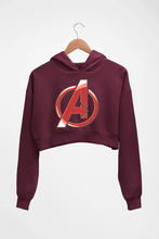 Load image into Gallery viewer, Avengers Crop HOODIE FOR WOMEN-Maroon-Ektarfa.online
