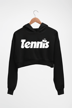 Load image into Gallery viewer, Tennis Crop HOODIE FOR WOMEN-Black-Ektarfa.online
