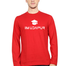 Load image into Gallery viewer, IIM Udaipur Full Sleeves T-Shirt for Men-Red-Ektarfa.online
