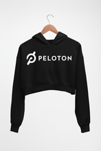 Load image into Gallery viewer, Peloton Crop HOODIE FOR WOMEN-Black-Ektarfa.online
