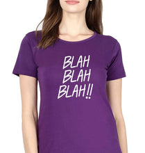 Load image into Gallery viewer, Blah Blah T-Shirt for Women-Purple-Ektarfa.online

