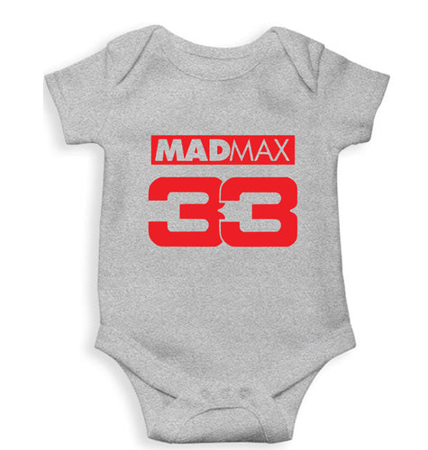 Max Verstappen Kids Romper For Baby Boy/Girl-0-5 Months(18 Inches)-Grey-Ektarfa.online