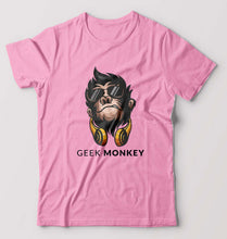 Load image into Gallery viewer, Geek Monkey T-Shirt for Men-Light Baby Pink-Ektarfa.online
