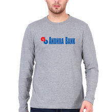 Load image into Gallery viewer, Andhra Bank Full Sleeves T-Shirt for Men-Grey Melange-Ektarfa.online
