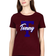 Load image into Gallery viewer, Varsity Tommy T-Shirt for Women-Maroon-Ektarfa.online

